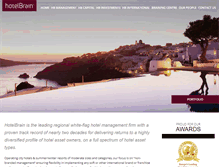 Tablet Screenshot of hotelbrain.com